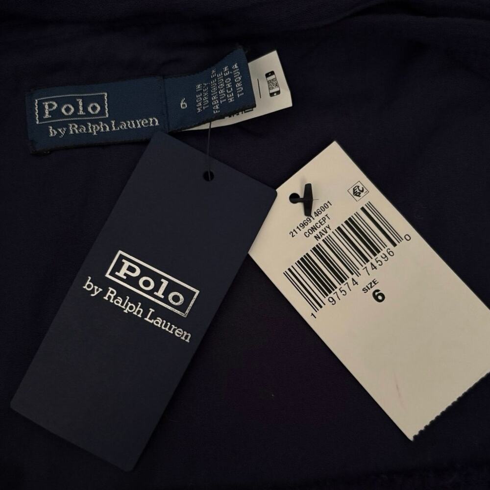 Polo Ralph Lauren
Navy Cotton Halter Wrap Dress
Women’s Size 6 Classic NWT - Picture 7 of 9